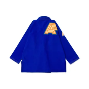 A&P OBY HB Classic BJJ Gi Royal—jacket back view with reinforced seams, skirt structure, and yoke stability