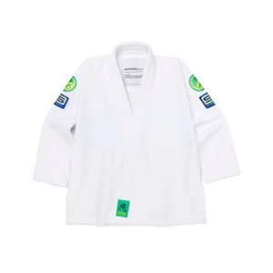 Overall front image of the S.UGS Kimono showing jacket and trousers with UGS accents and balanced proportions.