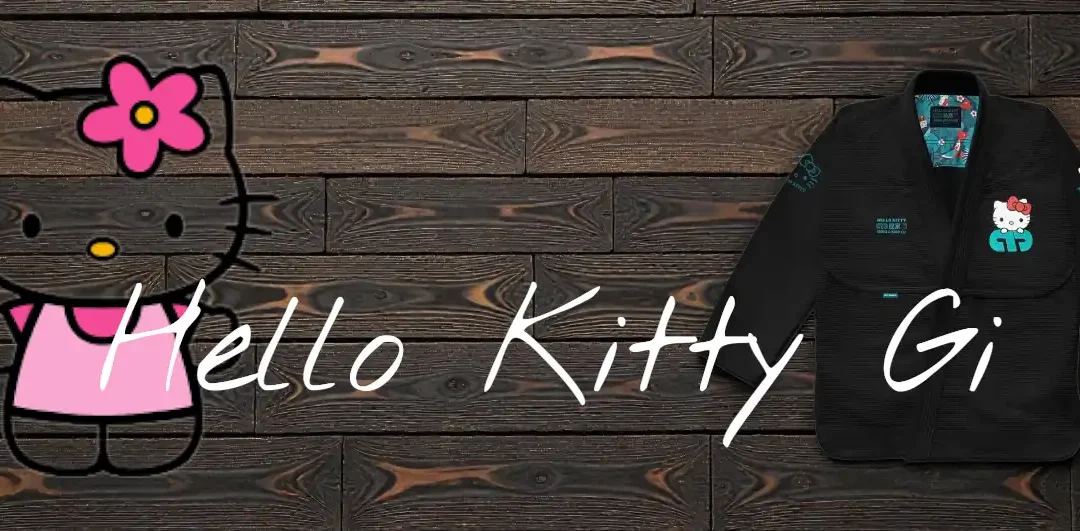 Hello Kitty Gi designed by Moya Brand for Brazilian Jiu-Jitsu practitioners